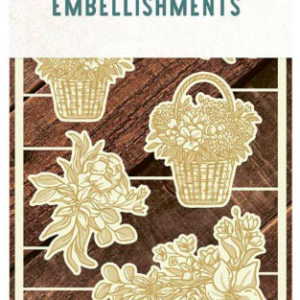 Light chipboard embellishments Beautiful Moments 05, 4x6', 5pcs -
