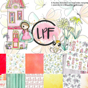 PAPIERS SCRAPBOOKING-Collection Ostara - La Petite Française Concept